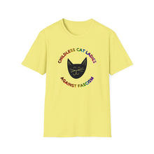 Load image into Gallery viewer, Childless Cat Ladies Against Fascism Unisex T-Shirt