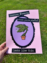 Load image into Gallery viewer, (Seconds) Sometimes Blooming Where You’re Planted Looks Like This Print