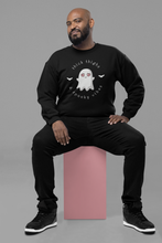 Load image into Gallery viewer, Thick Thighs Spooky Vibes Unisex Sweatshirt