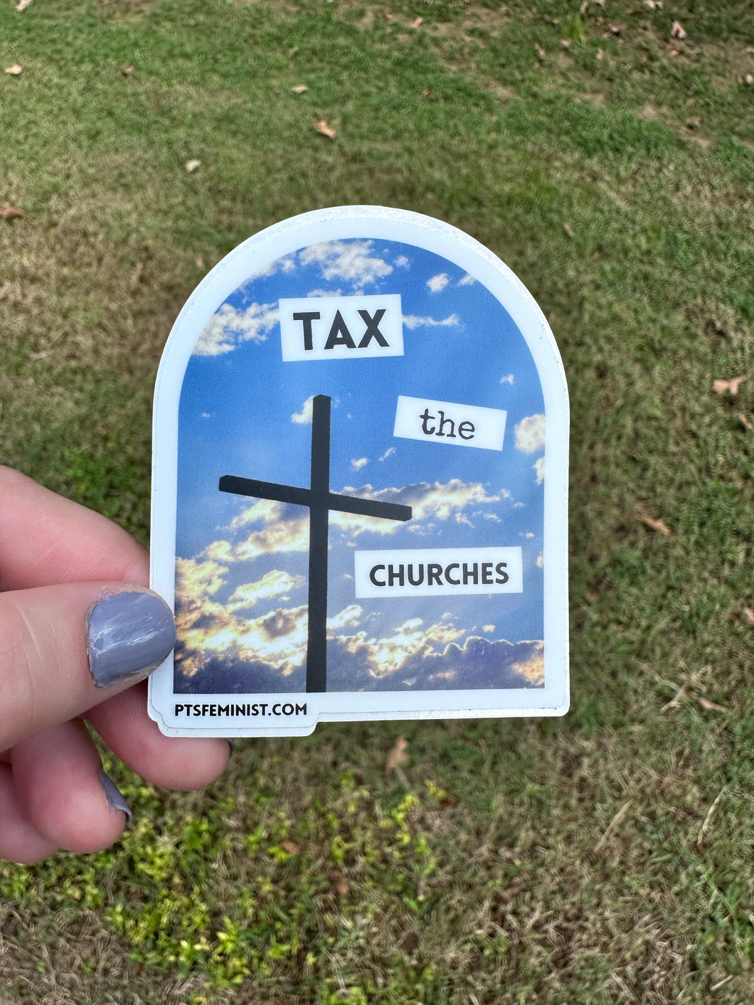 Tax the Churches Sticker