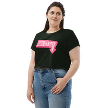 Load image into Gallery viewer, Hot to Go Black Crop Tee