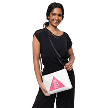 Load image into Gallery viewer, The First Pride Was A Riot Pink Triangle Crossbody Bag