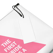 Load image into Gallery viewer, The First Pride Was A Riot Pink Triangle Crossbody Bag