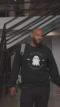 Load and play video in Gallery viewer, Thick Thighs Spooky Vibes Unisex Sweatshirt