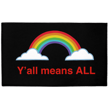 Load image into Gallery viewer, Indoor/Outdoor Floor Mats - Y’All Means All In Black