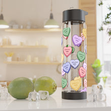 Load image into Gallery viewer, Love is a Verb Infuser Water Bottle