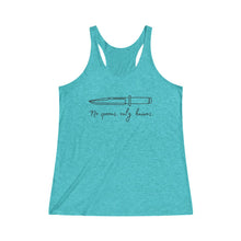 Load image into Gallery viewer, No Spoons Only Knives Femme Fit Racerback Tank