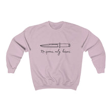 Load image into Gallery viewer, No Spoons Only Knives Unisex Crewneck Sweatshirt