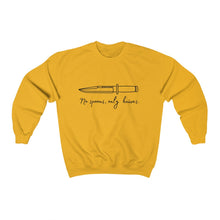 Load image into Gallery viewer, No Spoons Only Knives Unisex Crewneck Sweatshirt