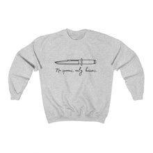 Load image into Gallery viewer, No Spoons Only Knives Unisex Crewneck Sweatshirt
