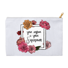 Load image into Gallery viewer, Your Softness Is Your Superpower Accessory Pouches
