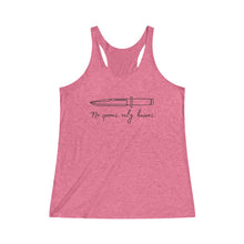 Load image into Gallery viewer, No Spoons Only Knives Femme Fit Racerback Tank