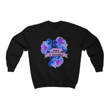 Load image into Gallery viewer, Trans is Beautiful Unisex Crewneck Sweatshirt
