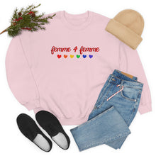 Load image into Gallery viewer, Femme 4 Femme Unisex Crewneck Sweatshirt