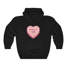 Load image into Gallery viewer, Love is a Verb Hooded Sweatshirt