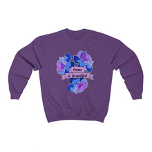 Load image into Gallery viewer, Trans is Beautiful Unisex Crewneck Sweatshirt