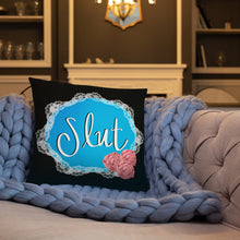 Load image into Gallery viewer, Slut Doily Pillow