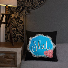 Load image into Gallery viewer, Slut Doily Pillow