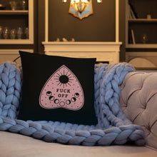 Load image into Gallery viewer, Fuck Off Ouiji Planchette Pillow