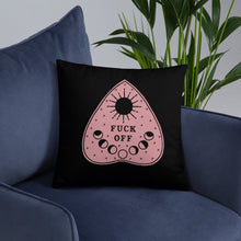 Load image into Gallery viewer, Fuck Off Ouiji Planchette Pillow