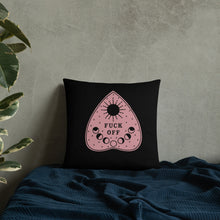 Load image into Gallery viewer, Fuck Off Ouiji Planchette Pillow