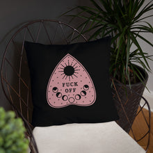 Load image into Gallery viewer, Fuck Off Ouiji Planchette Pillow
