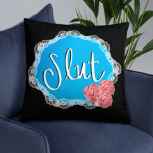 Load image into Gallery viewer, Slut Doily Pillow