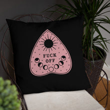 Load image into Gallery viewer, Fuck Off Ouiji Planchette Pillow