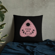 Load image into Gallery viewer, Fuck Off Ouiji Planchette Pillow