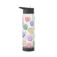 Load image into Gallery viewer, Love is a Verb Infuser Water Bottle