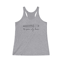 Load image into Gallery viewer, No Spoons Only Knives Femme Fit Racerback Tank
