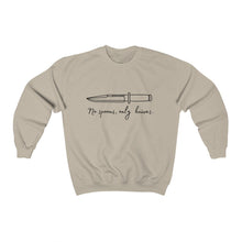 Load image into Gallery viewer, No Spoons Only Knives Unisex Crewneck Sweatshirt