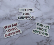 Load image into Gallery viewer, Survivor Reminder Sticker Pack