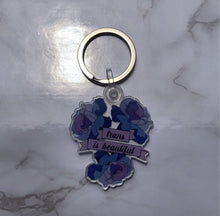 Load image into Gallery viewer, Trans is Beautiful Keychain