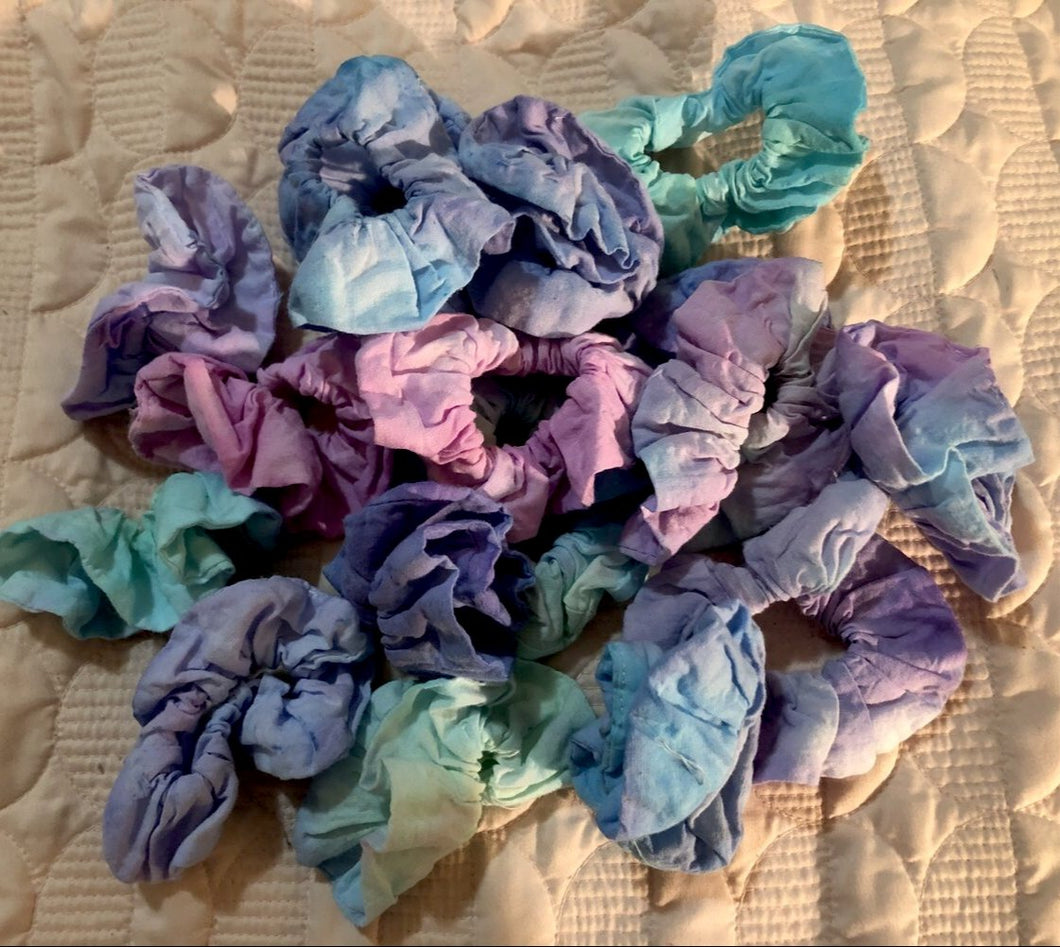 Pastel Hand-Dyed Scrunchie
