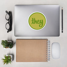 Load image into Gallery viewer, They Pronoun Bubble-free stickers