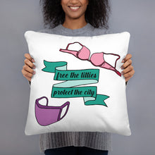 Load image into Gallery viewer, Free the Titties, Protect the City Pillow