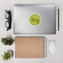 Load image into Gallery viewer, They Pronoun Bubble-free stickers