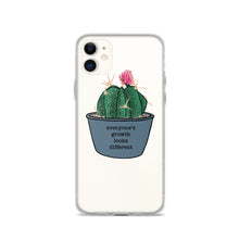Load image into Gallery viewer, Everyone’s Growth Looks Different Succulent iPhone Case