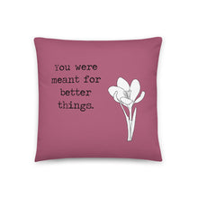 Load image into Gallery viewer, You Were Meant for Better Things Pillow