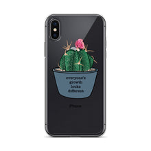 Load image into Gallery viewer, Everyone’s Growth Looks Different Succulent iPhone Case
