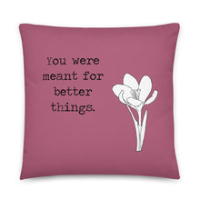Load image into Gallery viewer, You Were Meant for Better Things Pillow