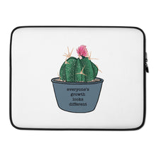 Load image into Gallery viewer, Everyone’s Growth Looks Different Laptop Sleeve