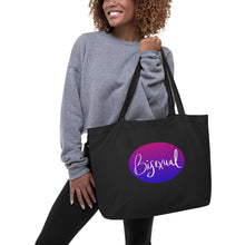 Load image into Gallery viewer, Bisexual Pride Large organic tote bag