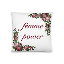 Load image into Gallery viewer, Femme Power Rose Pillow