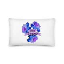 Load image into Gallery viewer, Trans is Beautiful Pillow
