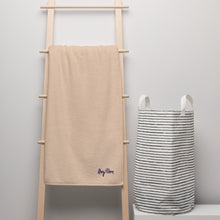 Load image into Gallery viewer, They Them Embroidered Oversized Turkish cotton towel