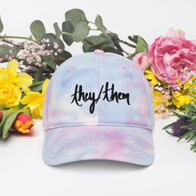 Load image into Gallery viewer, They Them Tie Dye Hat