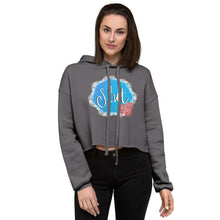 Load image into Gallery viewer, Slut Doily Crop Hoodie