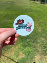 Load image into Gallery viewer, Yeehaw Fuck the Law Pro-choice Sticker
